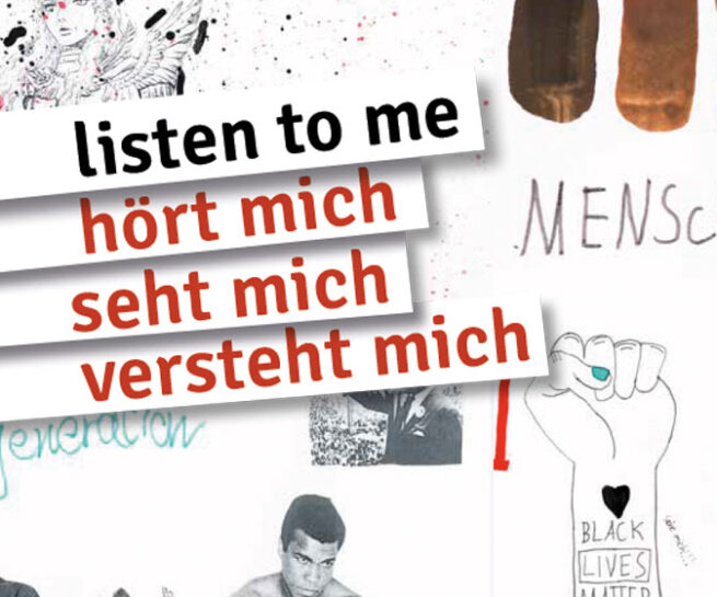 Marienhof Lärmschutzwand mit Kunstgestaltung nokidesign