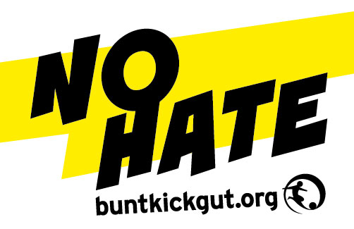 no hate buntkicktgut Sticker no hate Aufkleber