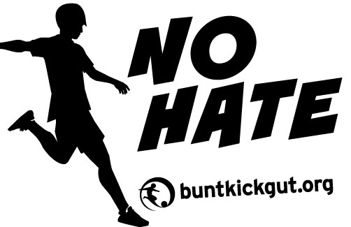 no hate buntkicktgut Sticker no hate Aufkleber